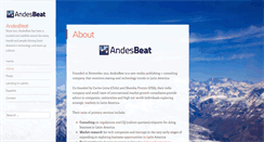Desktop Screenshot of andesbeat.com