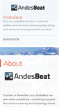 Mobile Screenshot of andesbeat.com