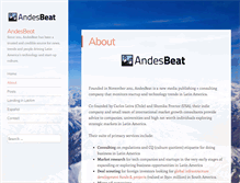 Tablet Screenshot of andesbeat.com
